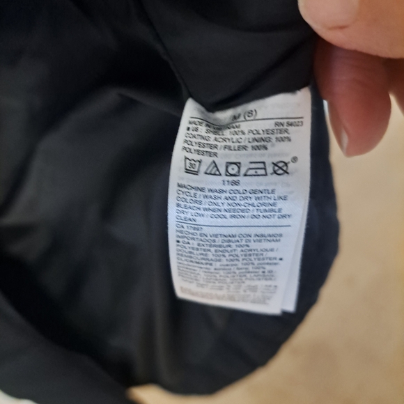 Old Navy Active Puffer Vest Youth M (8) Black Zip Front Quilted - Picture 3 of 4